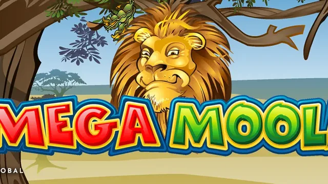 Mega Moolah logo art with the lion, Games Global