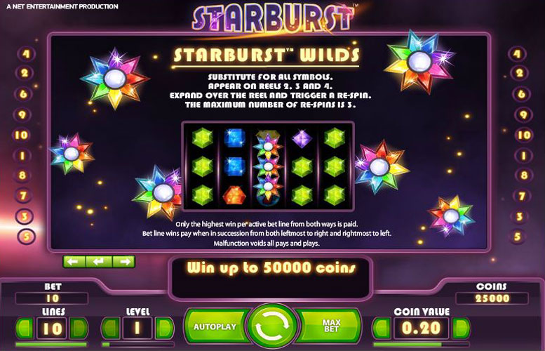 Starburst — bonus feature