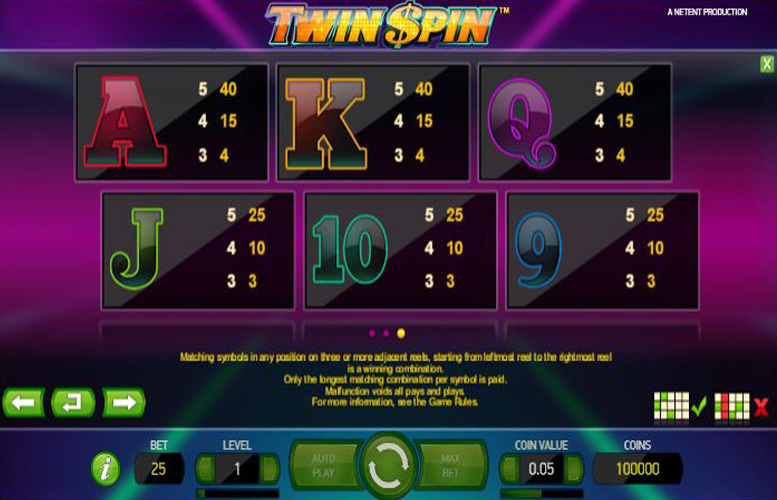 Twin Spin — free spins